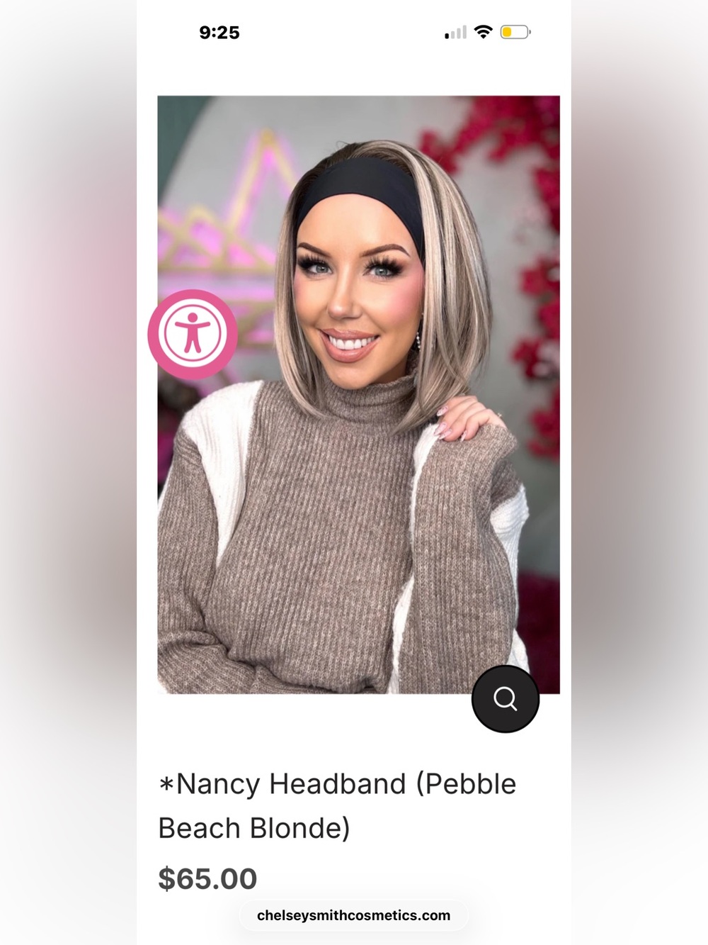 Nancy Headband Wig — Pebble Beach Blonde